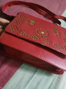 Red Crossbody Sling Bag