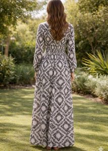 Elegant Printed Maxi Dress