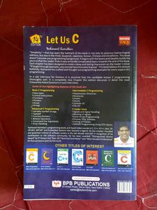 Let Us C language book computer