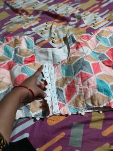 New Stylish Geometry Print multicolored Blouse