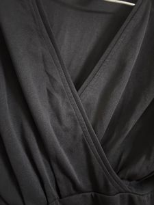 Elegant Black Wrap Dress