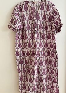 Disa - Vibrant Purple Patterned Kurta
