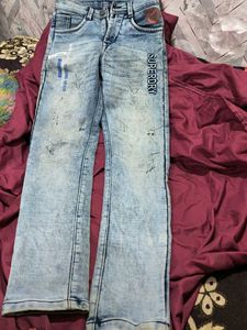 Superdry Light Wash Distressed Jeans