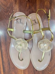 Elegant Carlton London Flower Sandals