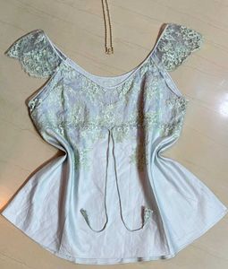 Elegant Lace Sleeve Blouse