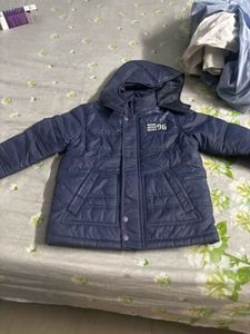 Boy's Navy Blue Padded Jacket