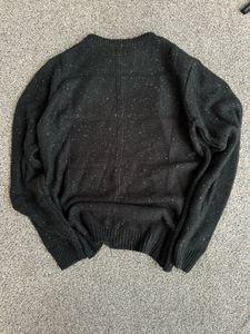 Men's Black Knit Sweater