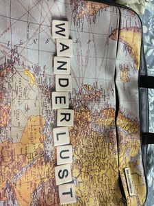 Wanderlust Map Laptop Bag