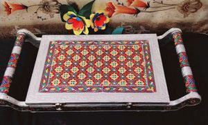 Silver Dry Fruits Platter