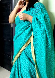 Beautiful And Classy Sea Green Saree