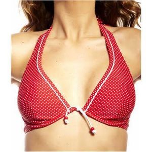 Red Polka Dot Bikini Top