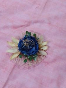 Blue Floral Hair Clip