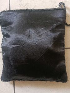 Elegant Black Beaded Evening Clutch Bag