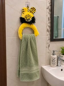 Cute Yellow Leopard towel hanger