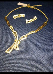 Elegant gold plated jwellery set