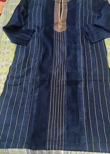Elegant Navy Blue Kurta Set