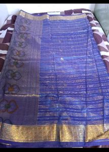 Elegant Blue Silk Saree