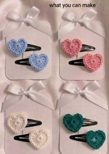 Crocheted Heart Charm (10 pieces₹140+46 delivery)