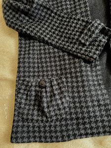 Houndstooth Print Jacket