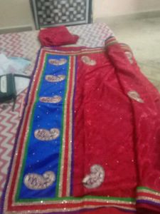 Golden Work And Silk Sarri