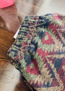 Boho Patterned Wide Leg Pants
