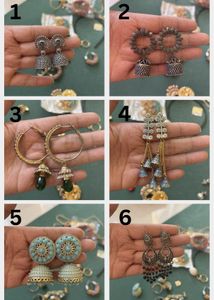 Beautiful Oxidized Jhumka Earrings