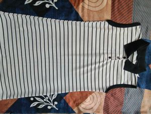 Striped Sleeveless Mini Dress