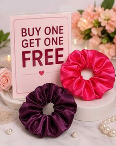 Satin Scrunchies - Pack of 2