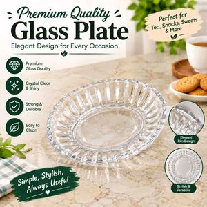 Glass Decorative plate