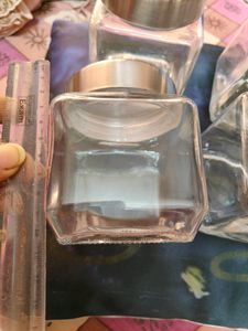Four Pcs Glass Jars