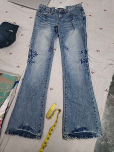 Women's Blue Flared Jeans