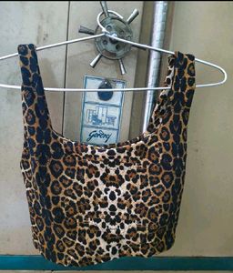 Leopard Print Crop Top