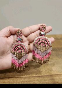 Boho Beaded Dangle Earrings