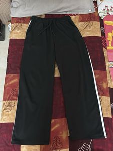 Black Wide Leg Athletic Pants