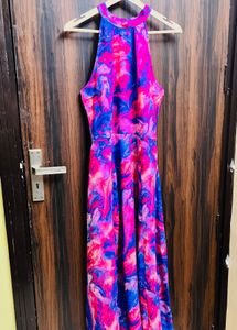 Bohemian Abstract Print Maxi Dress