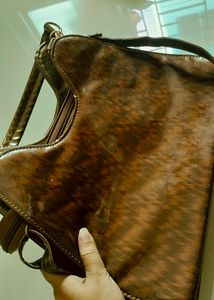 Brown &amp; Gold Tote Bag