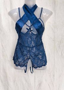 21216. Navy Blue net bodysuit