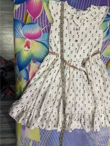 Cute Floral Print Dress for Girls