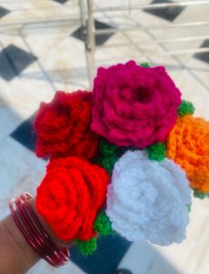 Handcrafted Crochet Flower Bouquet