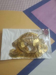 Elegant Gold Coin Necklace Set