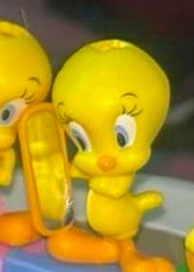Tweety Bird Figurine with Mirror