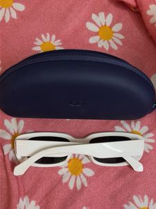 White Rectangular Sunglasses