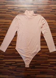 Peach High Neck Bodysuit - Size XL