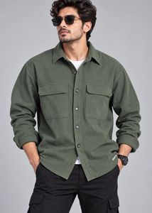 Men's Olive Green Casual Adcenture shirt