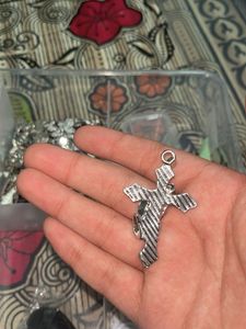 Praying Hands Cross Pendant