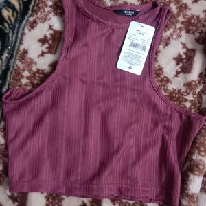 S size Ribbed Halter Top