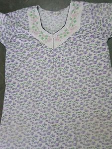 Comfortable Floral Print Nightgown