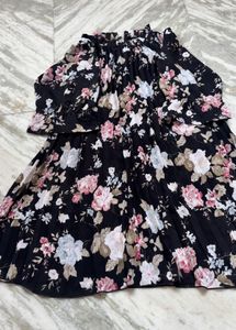 Floral Print Off-Shoulder Dress