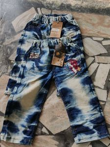 Tie-Dye Denim Pants