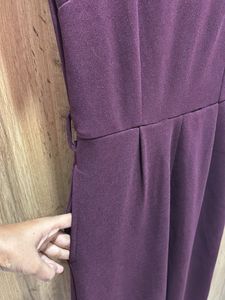 Stylish Burgundy Jumpsuit